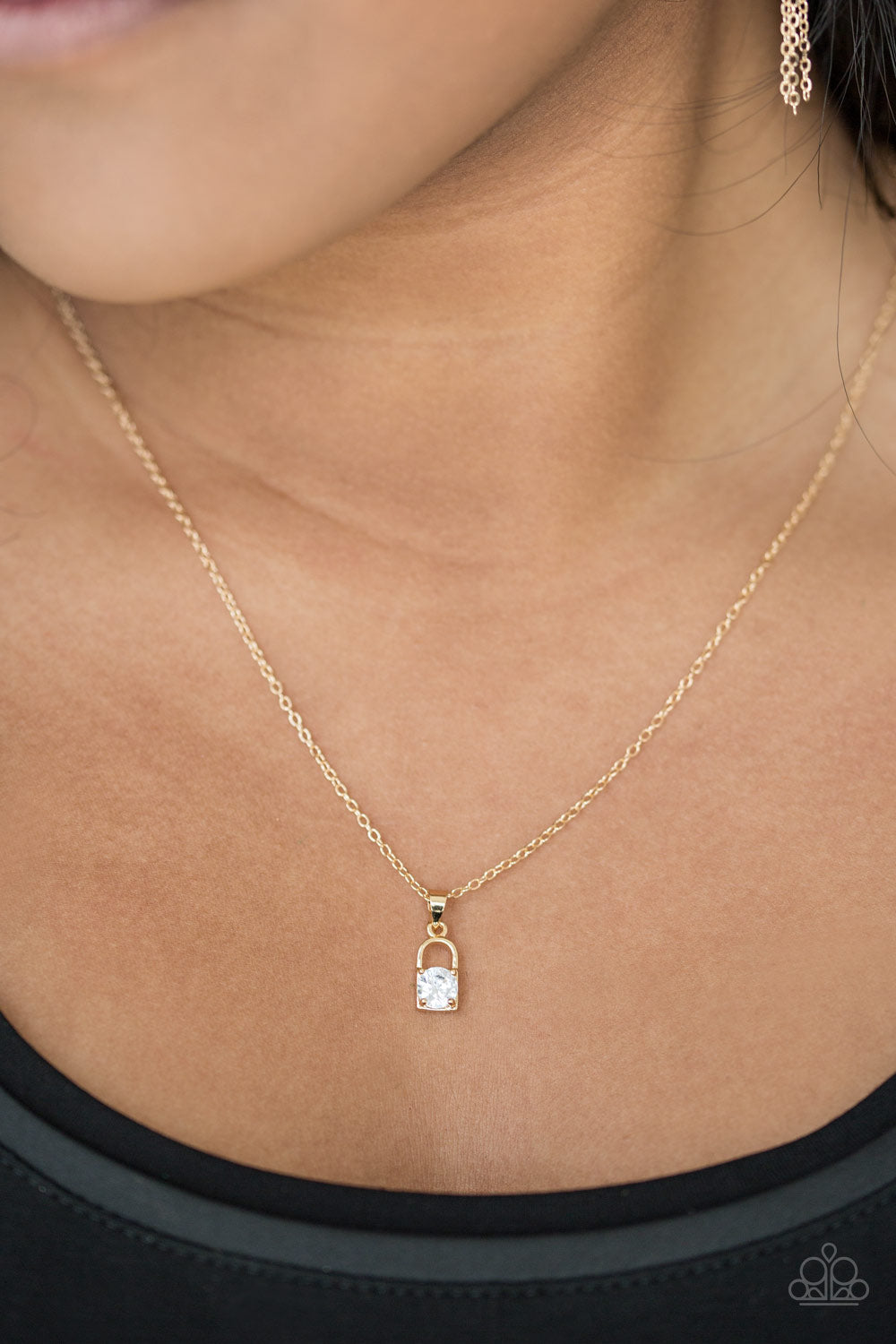 Paparazzi ♥ Best Of LOCK - Gold ♥  Necklace