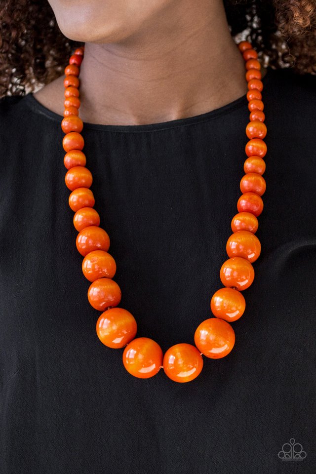 Paparazzi ♥ Effortlessly Everglades - Orange ♥ Necklace