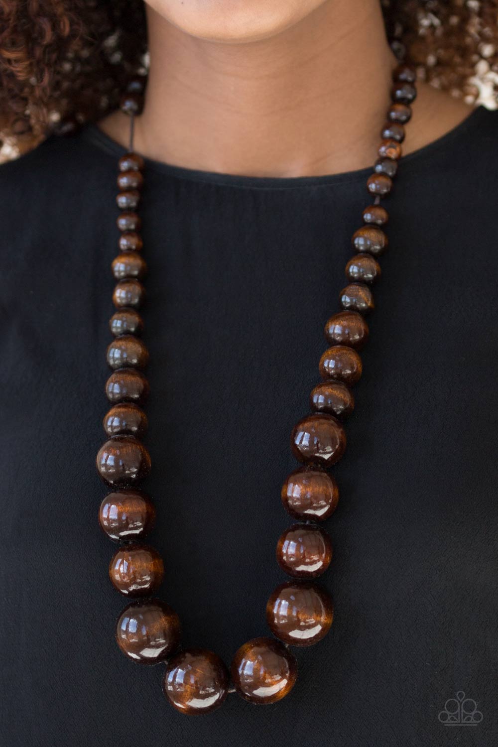 Paparazzi ♥ Effortlessly Everglades - Brown ♥  Necklace