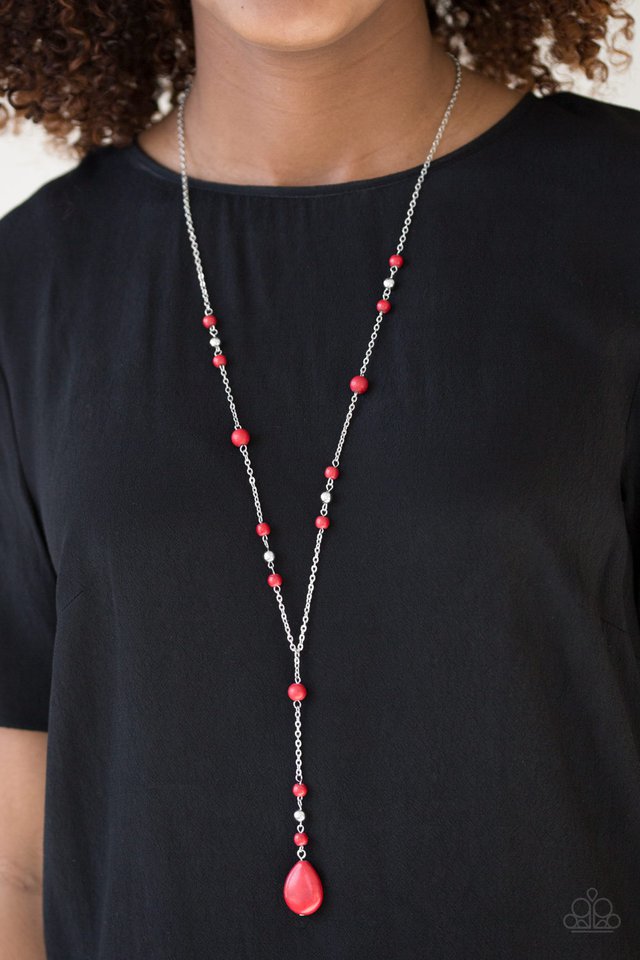 Paparazzi ♥ Modern Mountaineer - Red ♥ Necklace