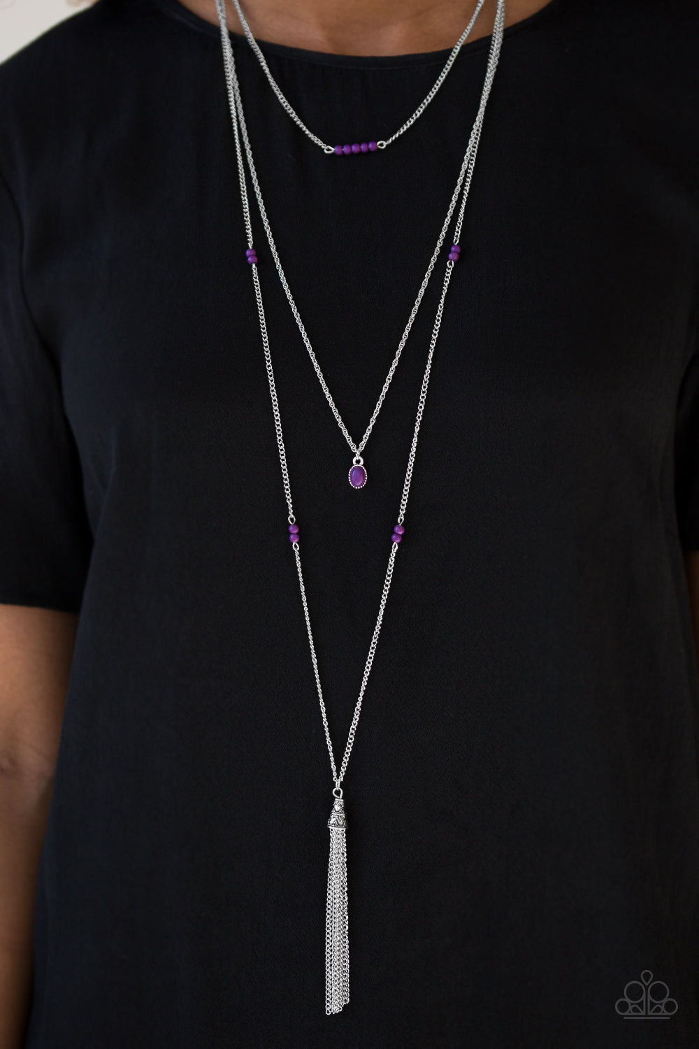 Paparazzi ♥ SANDSTONE Castles - Purple ♥  Necklace