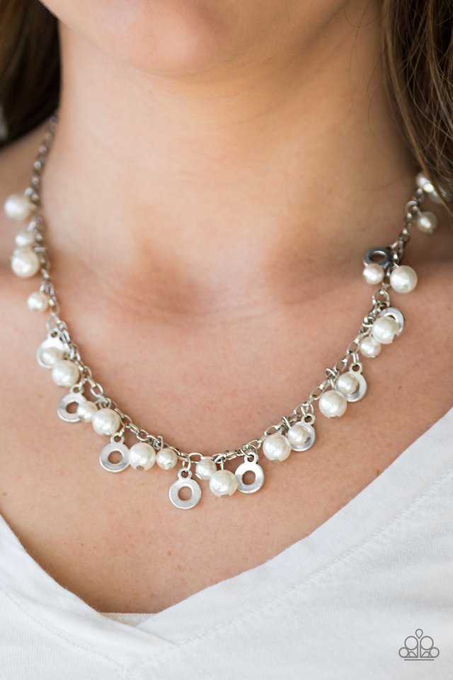 Paparazzi ♥ Elegant Ensemble - White ♥ Necklace