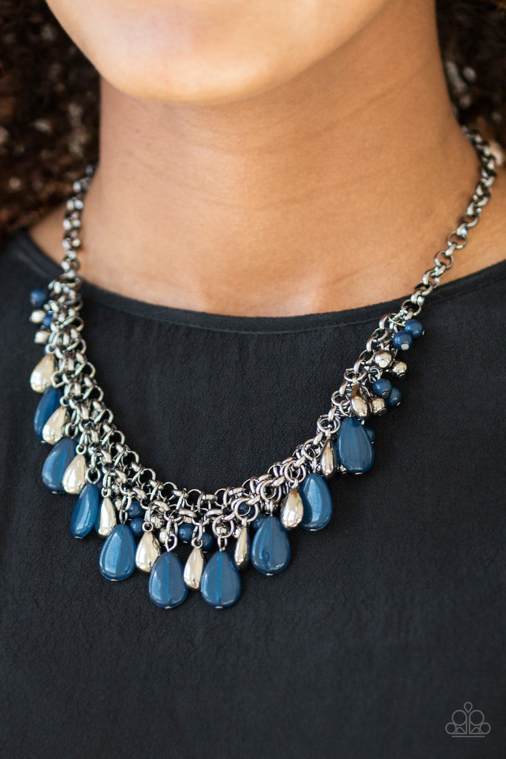 Paparazzi ♥ Diva Attitude - Blue ♥  Necklace