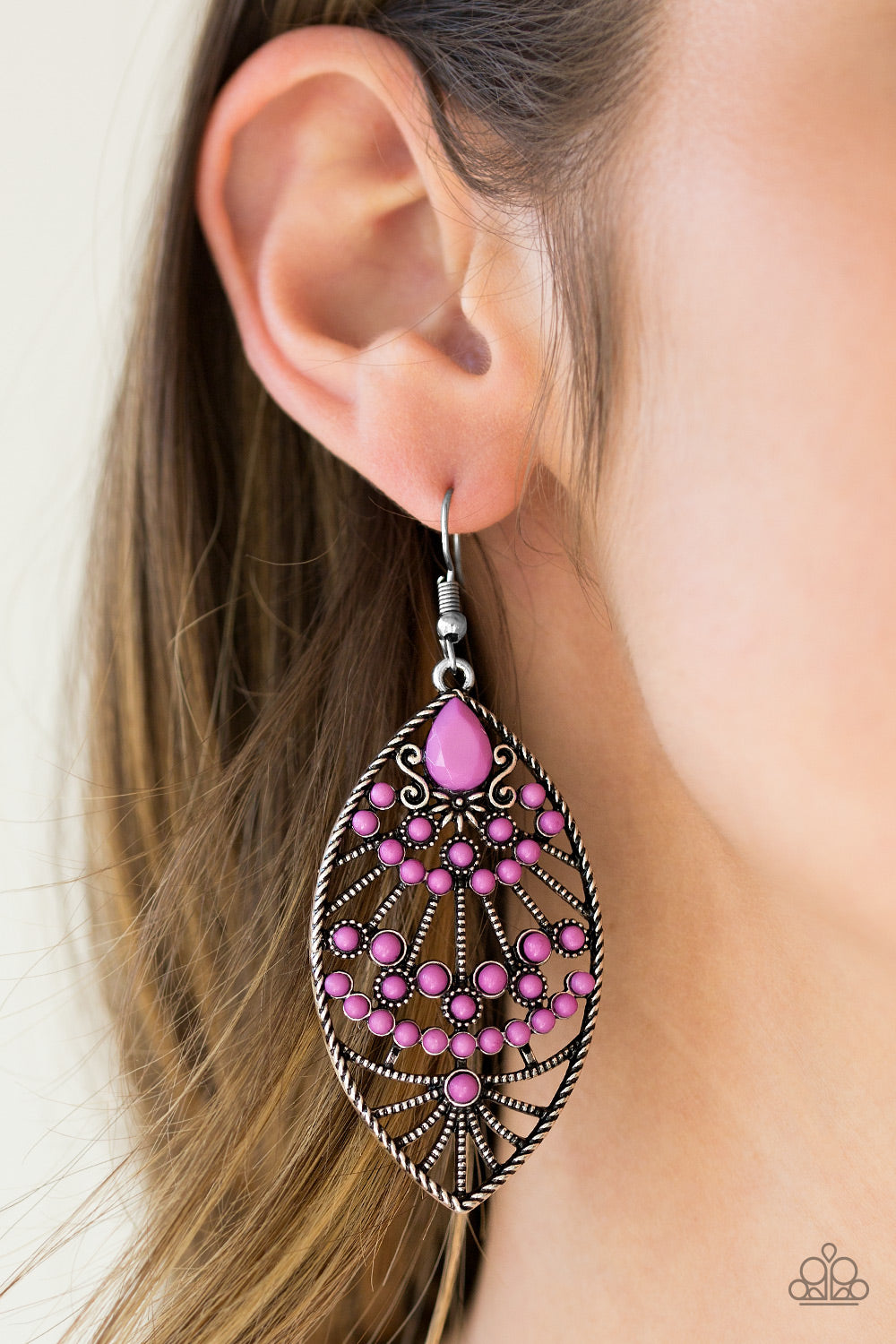 Paparazzi ♥ Eastern Extravagance - Purple ♥  Earrings