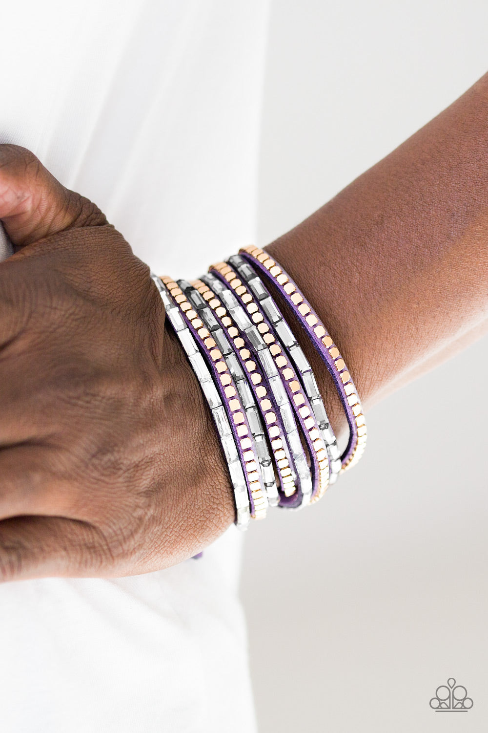 Paparazzi ♥ This Time With Attitude - Purple ♥  Bracelet
