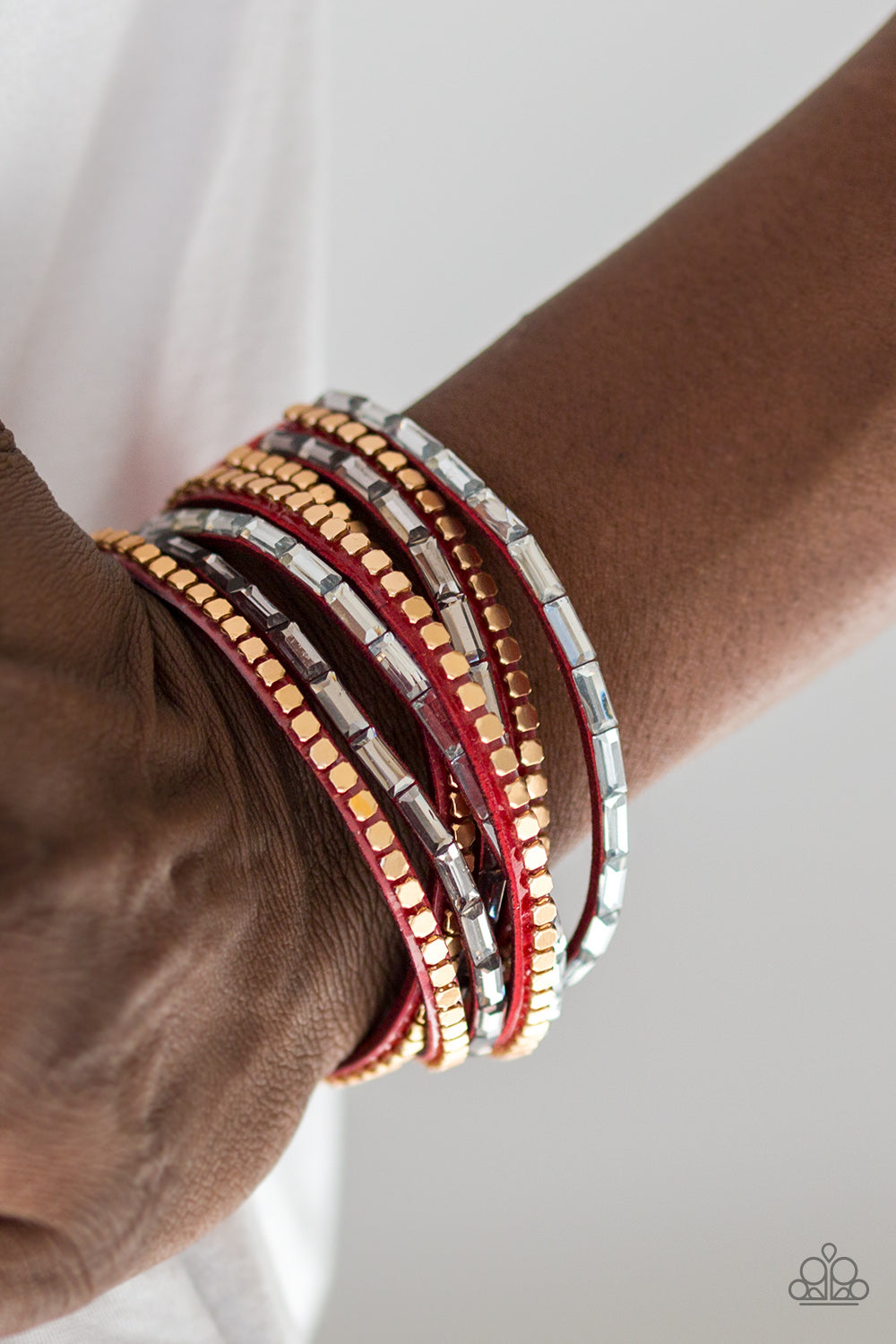 Paparazzi ♥ This Time With Attitude - Red ♥  Bracelet