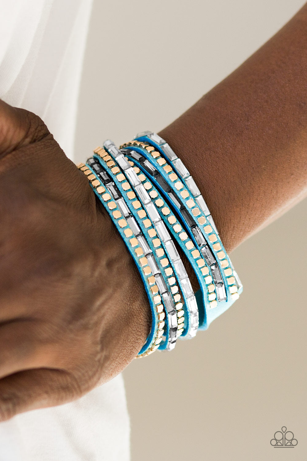 Paparazzi ♥ This Time With Attitude - Blue ♥  Bracelet