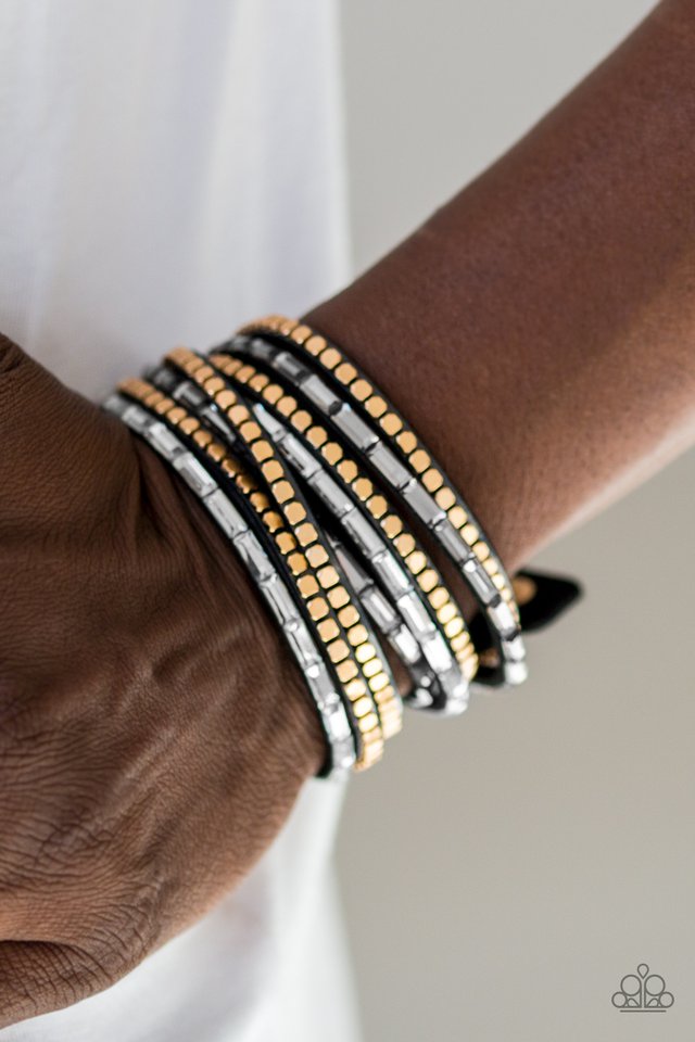 Paparazzi ♥ This Time With Attitude - Black ♥ Bracelet