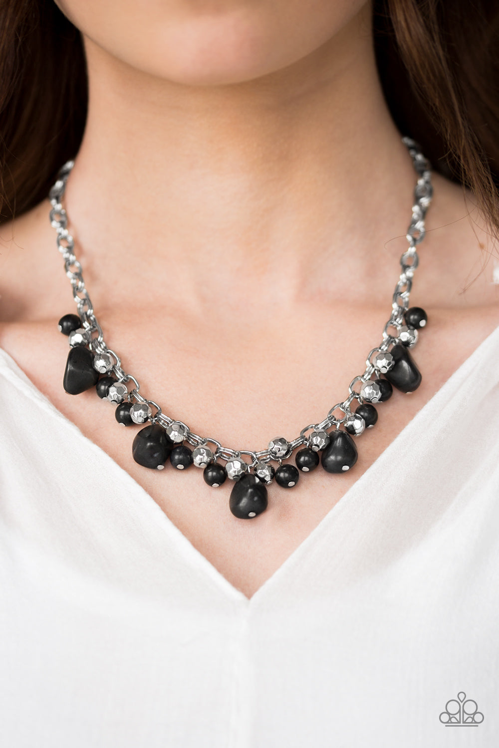 Paparazzi ♥ Paleo Princess - Black ♥  Necklace