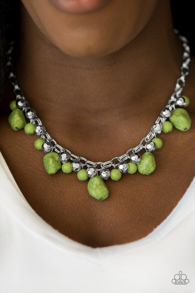 Paparazzi ♥ Paleo Princess - Green ♥ Necklace