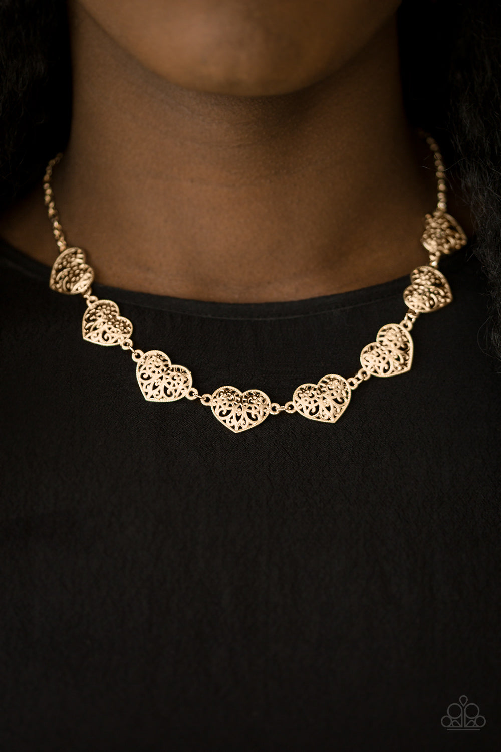 Paparazzi ♥ Easy To Adore - Rose Gold ♥  Necklace