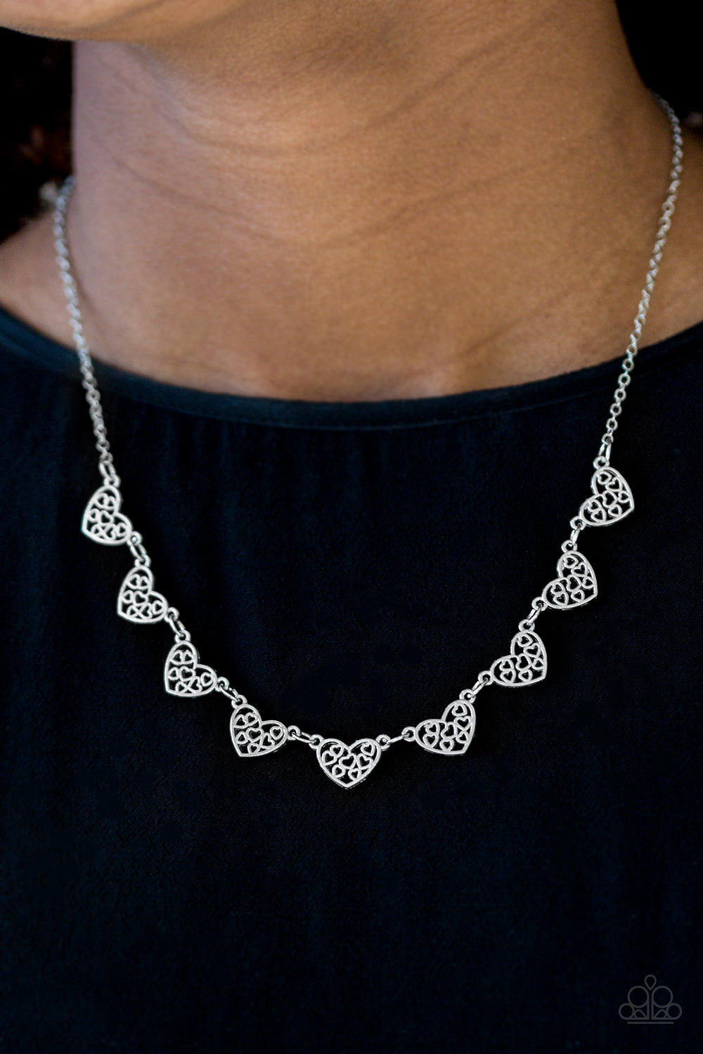 Paparazzi ♥ Love and Devotion - Silver ♥  Necklace