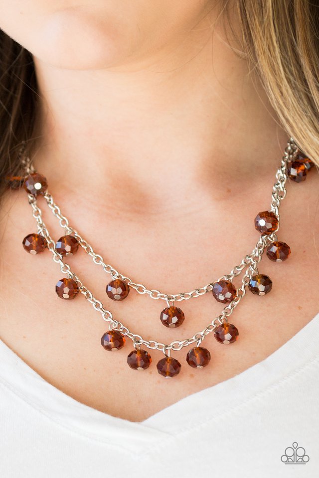 Paparazzi ♥ Super Supernova - Brown ♥ Necklace