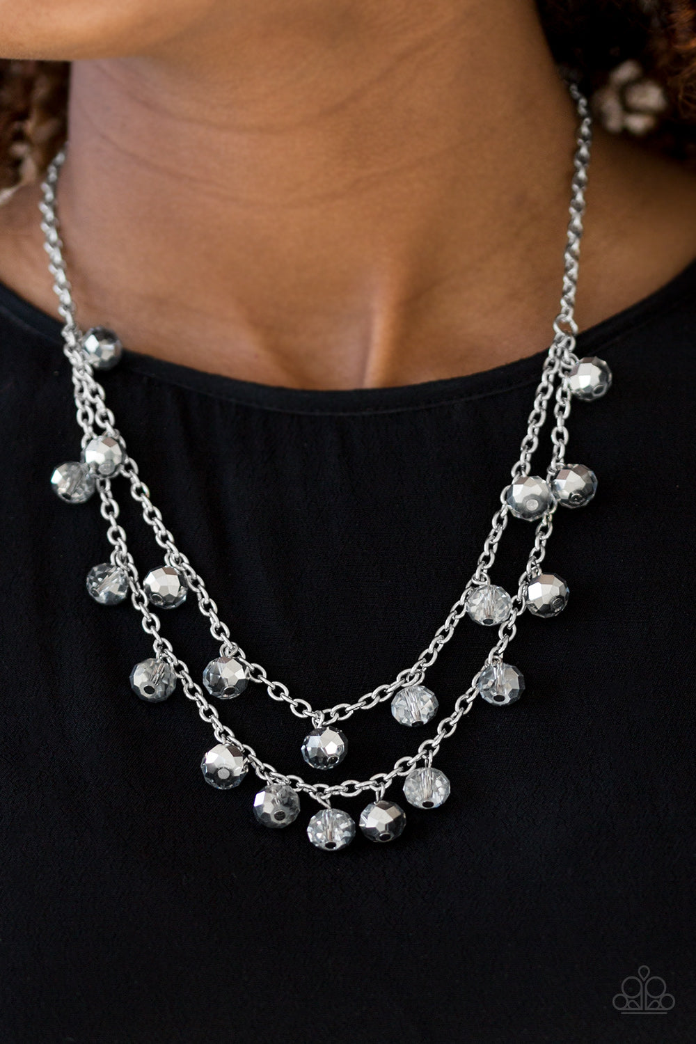 Paparazzi ♥ Super Supernova - Silver ♥  Necklace