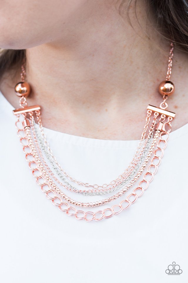 Paparazzi ♥ Intensely Intense - Copper ♥ Necklace