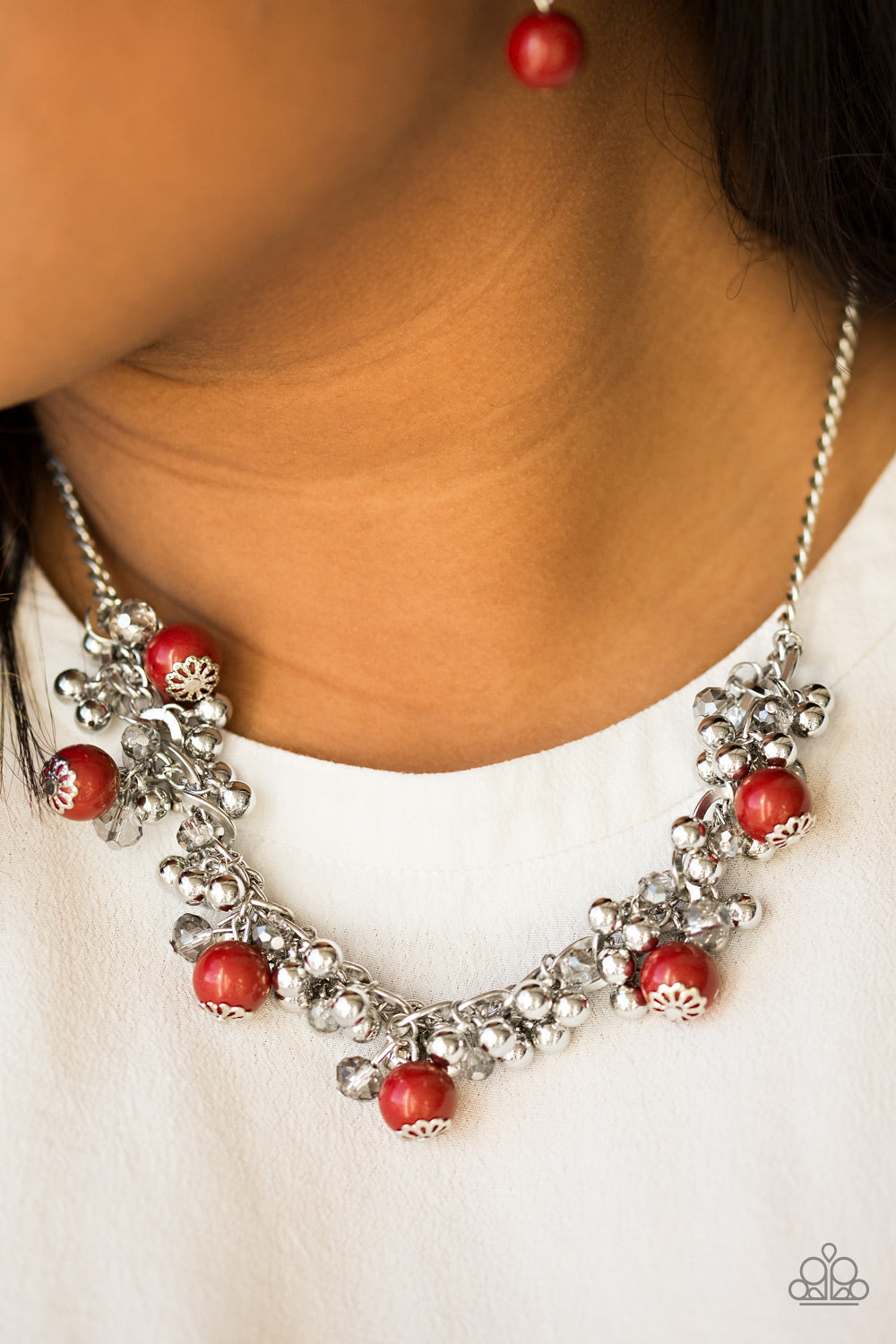 Paparazzi ♥ A Pop Of Posh - Red ♥  Necklace