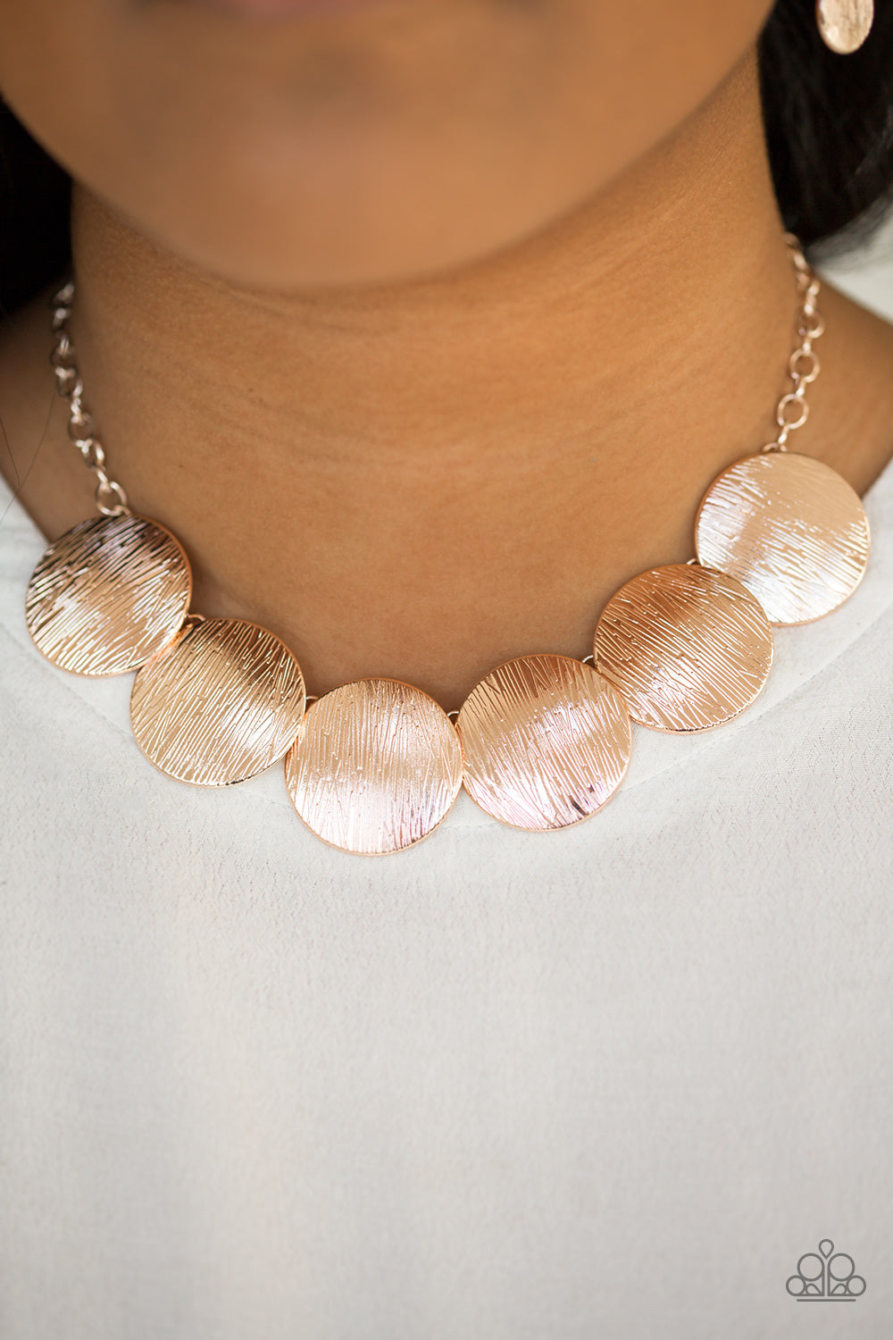 Paparazzi ♥ Glued To The SPOTLIGHT - Rose Gold ♥  Necklace