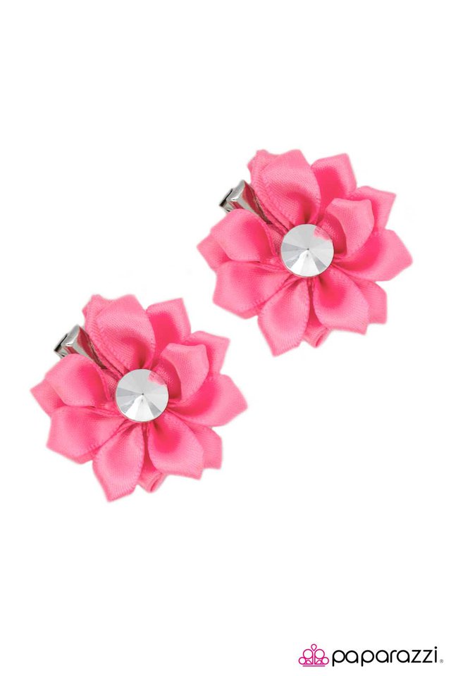 Paparazzi ♥ On the Double - Pink ♥ Hair Clip
