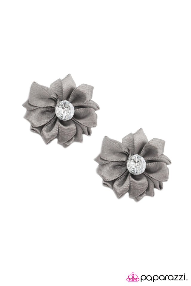 Paparazzi ♥ On the Double - Silver ♥ Hair Clip