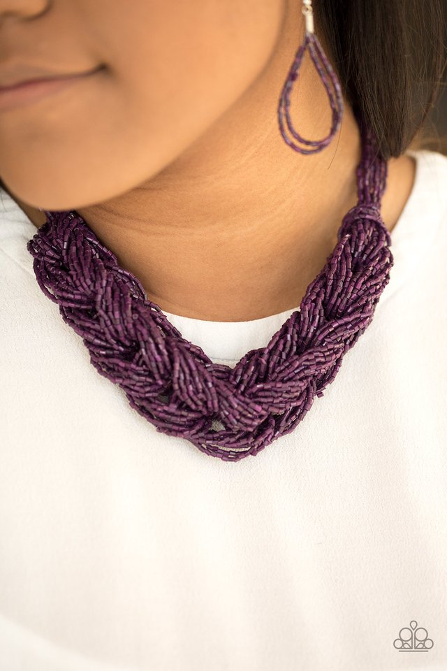 Paparazzi ♥ WRAP Battle - Purple ♥ Necklace