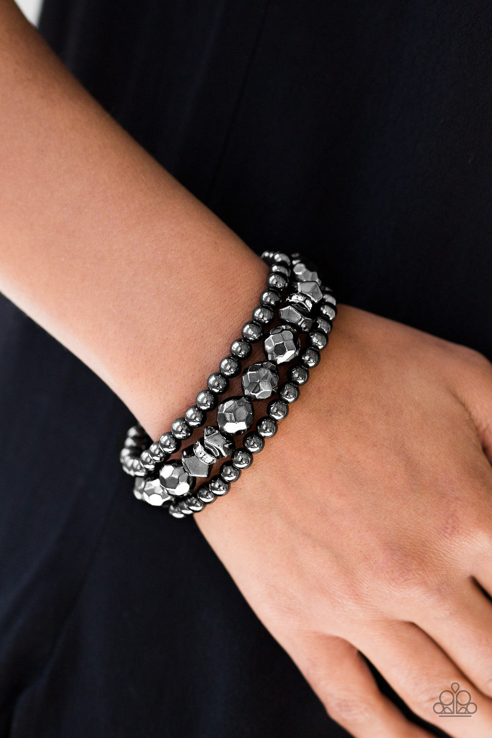 Paparazzi ♥ A HAUTE Mess - Black ♥  Bracelet