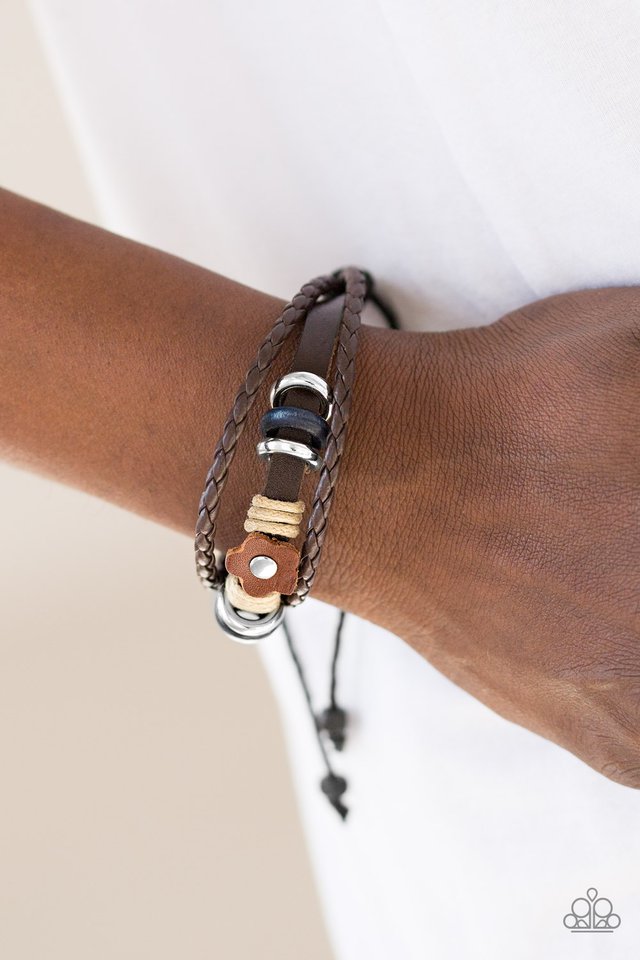 Paparazzi ♥ Tundra Garden - Brown ♥ Bracelet
