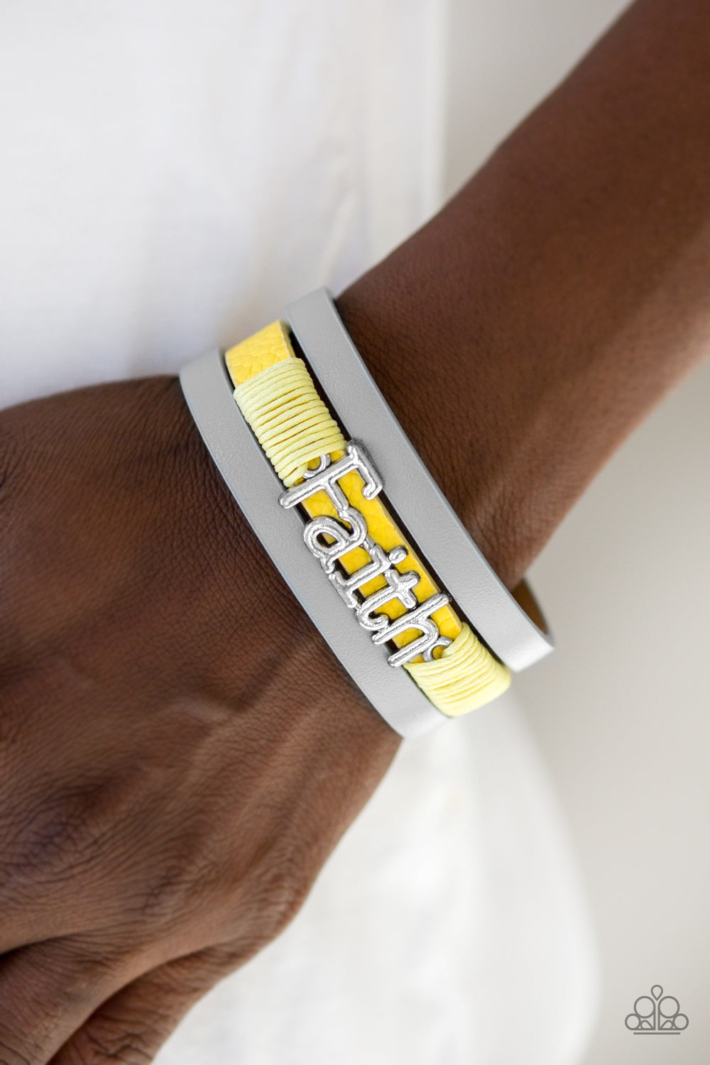 Paparazzi ♥ An Act Of Faith - Yellow ♥  Bracelet