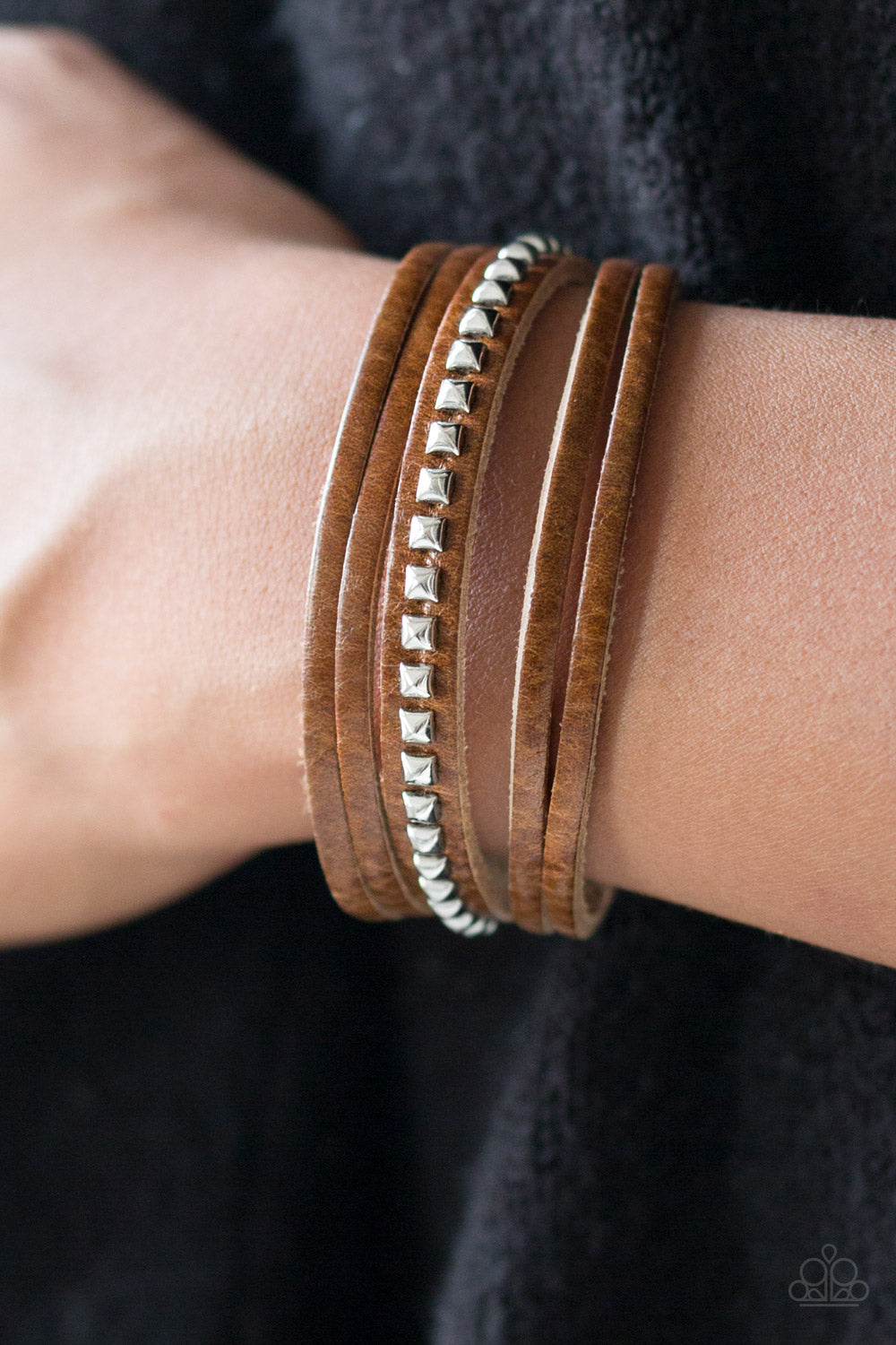 Paparazzi ♥ Rogue Rebel - Brown ♥  Bracelet