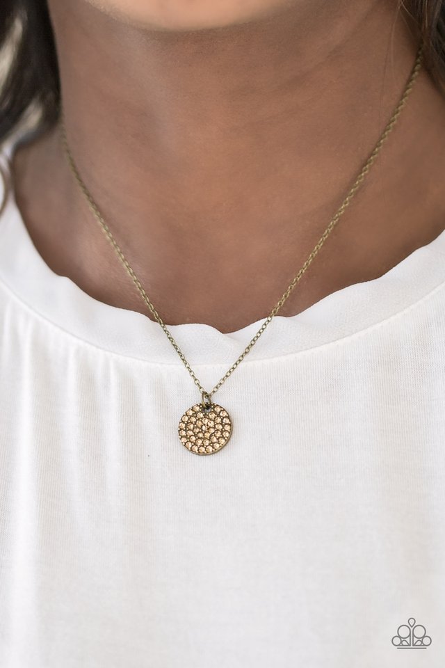 Paparazzi ♥ Make Today Glitter - Brass ♥ Necklace