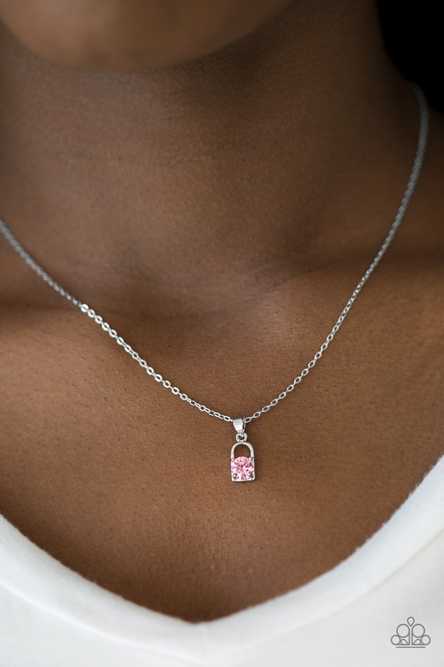 Paparazzi ♥ Best Of LOCK - Pink ♥ Necklace