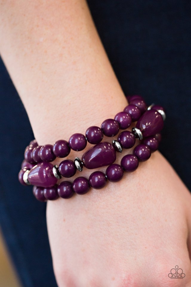 Paparazzi ♥ Anyone HUE Is Anybody - Purple ♥ Bracelet