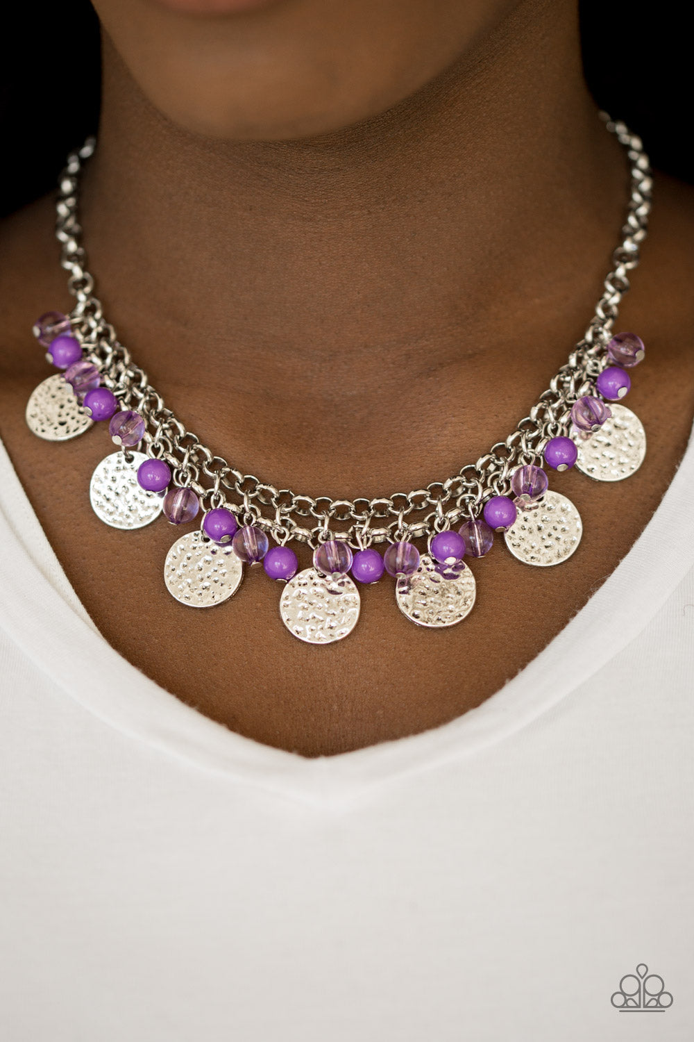 Paparazzi ♥ Beachfront Babe - Purple ♥  Necklace
