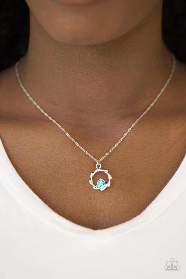 Paparazzi ♥ Paint The Town In Glitter - Blue ♥ Necklace