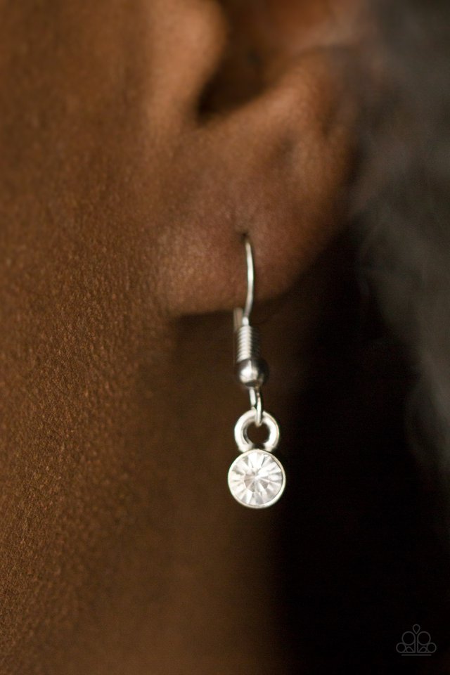 Paparazzi ♥ Make Today Glitter - White ♥ Necklace