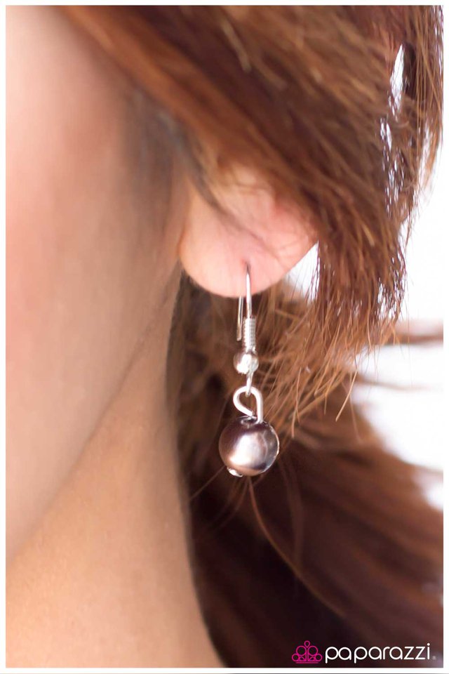 Paparazzi ♥ Two Hearts Beat As One - Brown ♥ Necklace