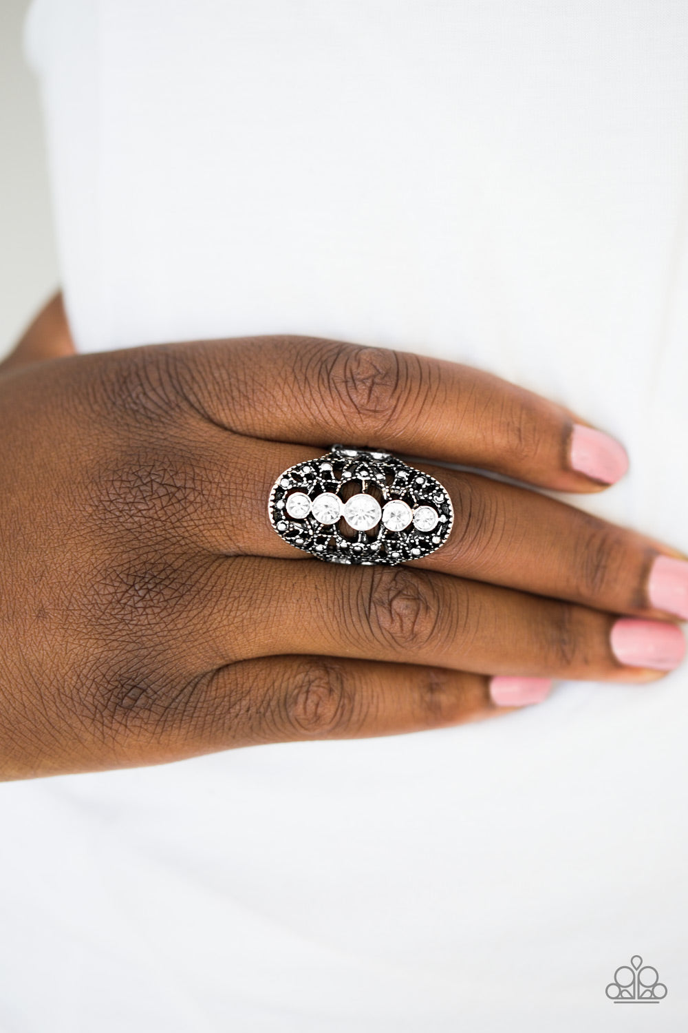 Paparazzi ♥ Starlight Concerts - White ♥  Ring
