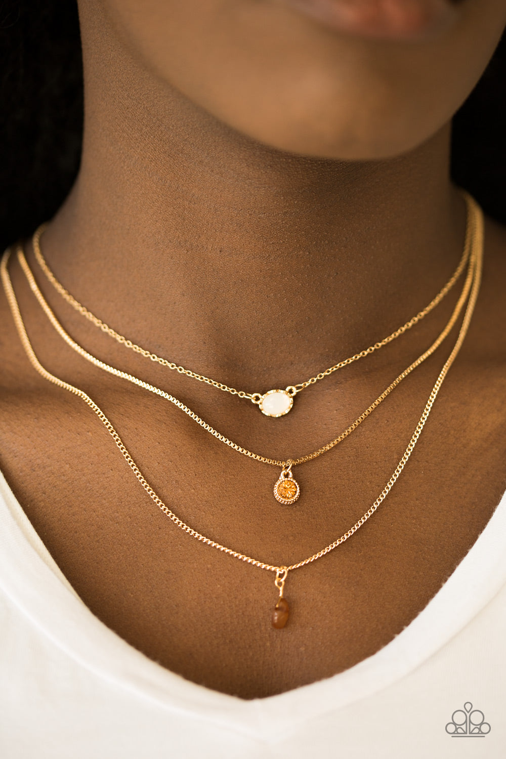 Paparazzi ♥ Mixed Messages - Brown ♥  Necklace