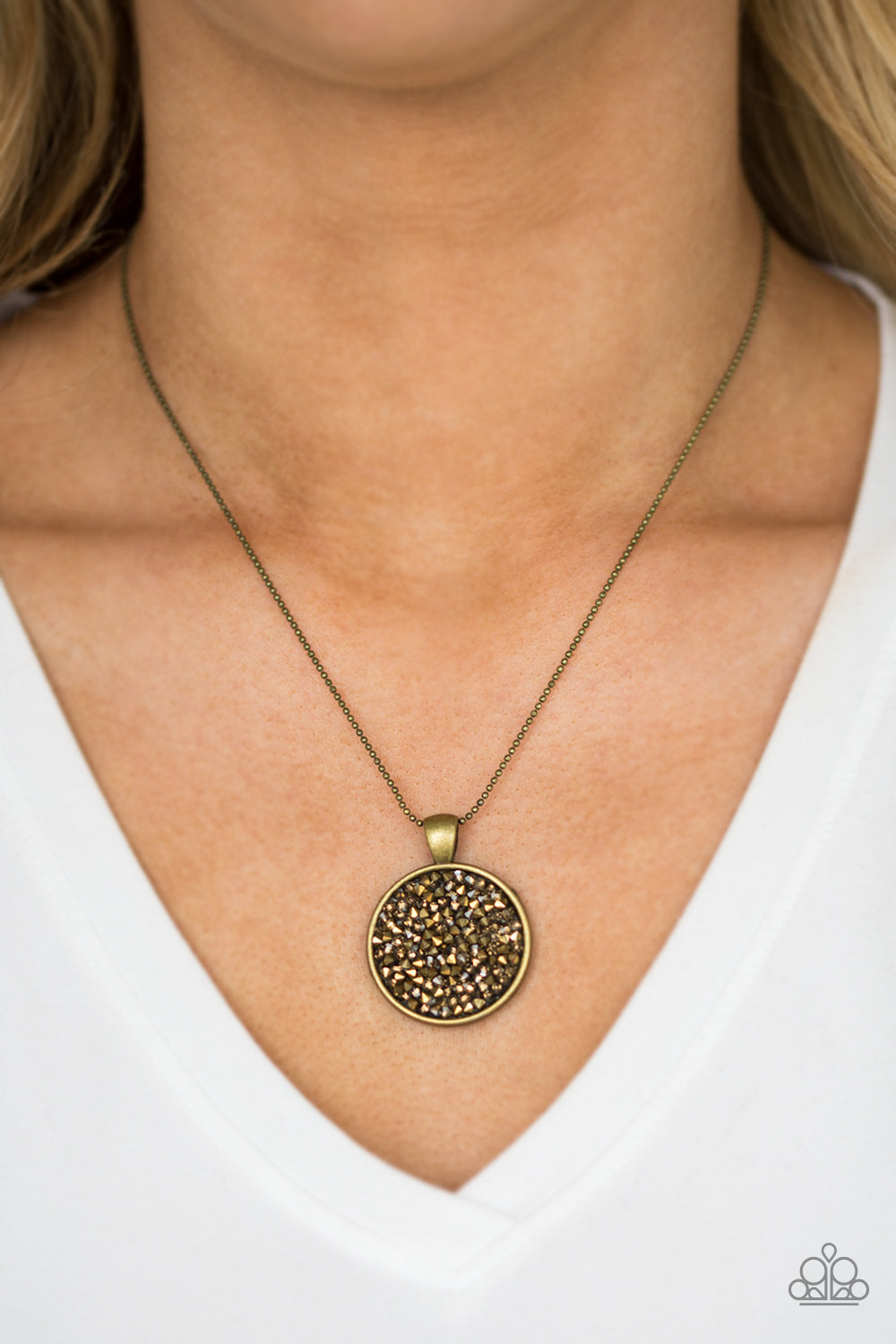 Paparazzi ♥ Bite The STARDUST - Brass ♥  Necklace