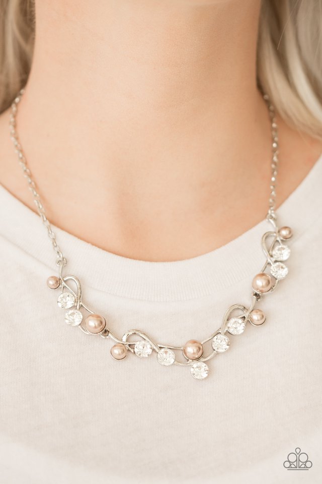 Paparazzi ♥ Tie The Knot - Brown ♥ Necklace