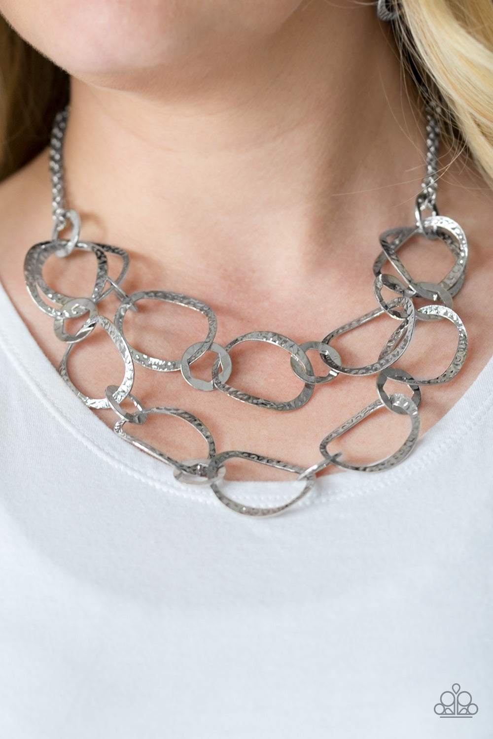 Paparazzi ♥ Circus Chic - Silver ♥  Necklace