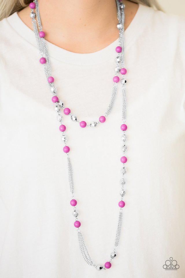 Paparazzi ♥ Beautifully Bodacious - Purple ♥ Necklace
