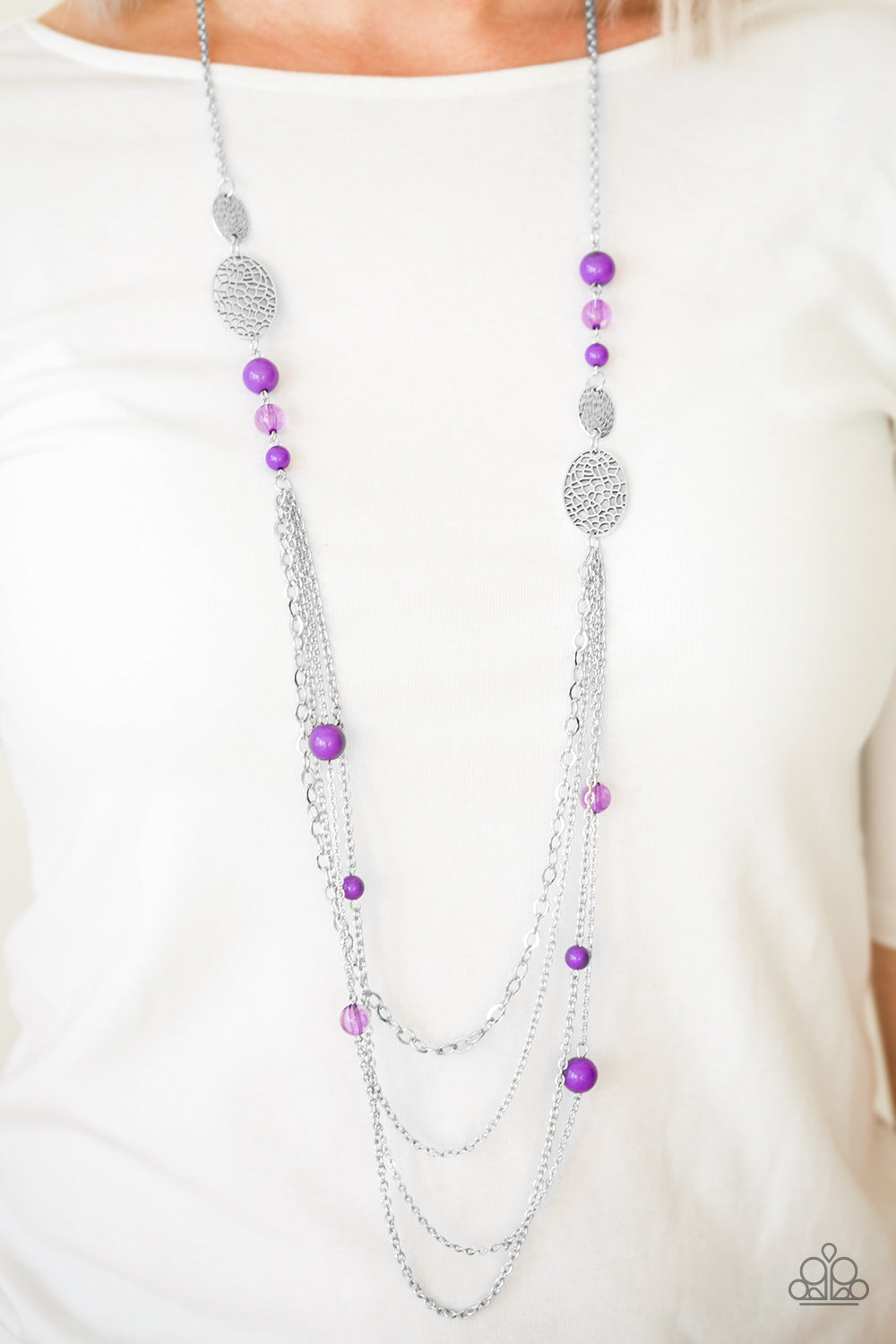 Paparazzi ♥ The SUMMERTIME Of Your Life! - Purple ♥  Necklace