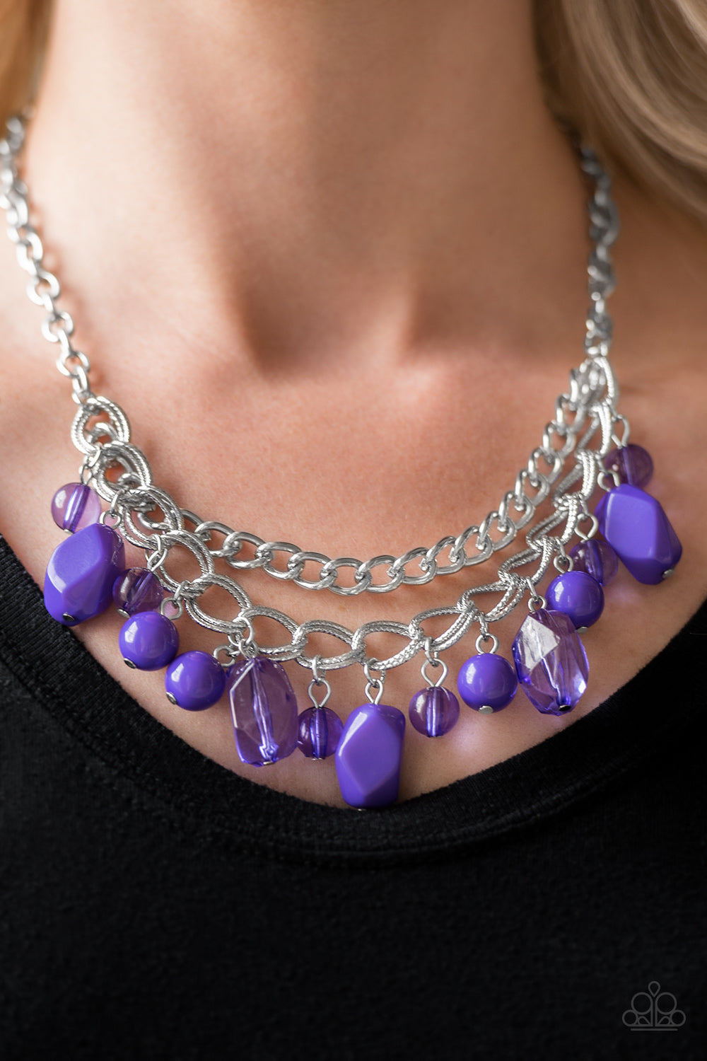 Paparazzi ♥ Brazilian Bay - Purple ♥  Necklace