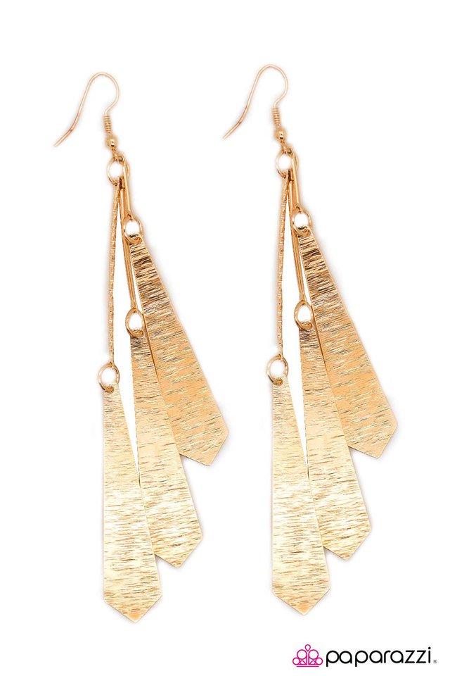 Paparazzi ♥ Goldmine - Gold ♥ Earrings