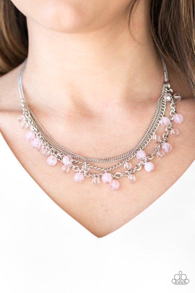 Paparazzi ♥ Ocean Odyssey - Pink ♥ Necklace