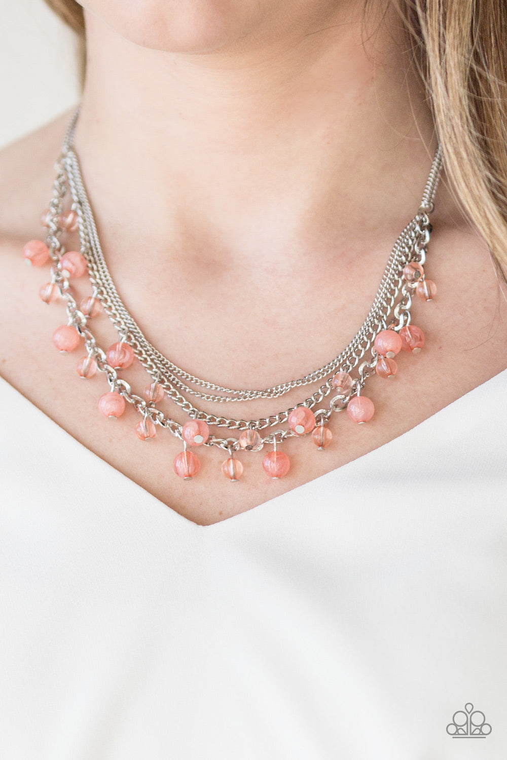 Paparazzi ♥ Ocean Odyssey - Orange ♥  Necklace