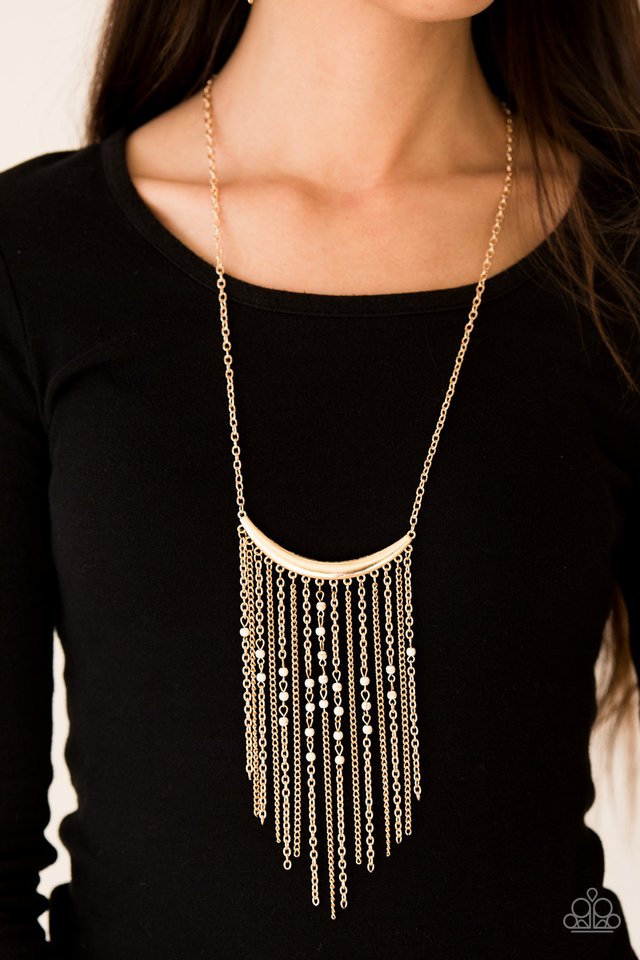 Paparazzi ♥ Runaway Rumba - Gold ♥ Necklace