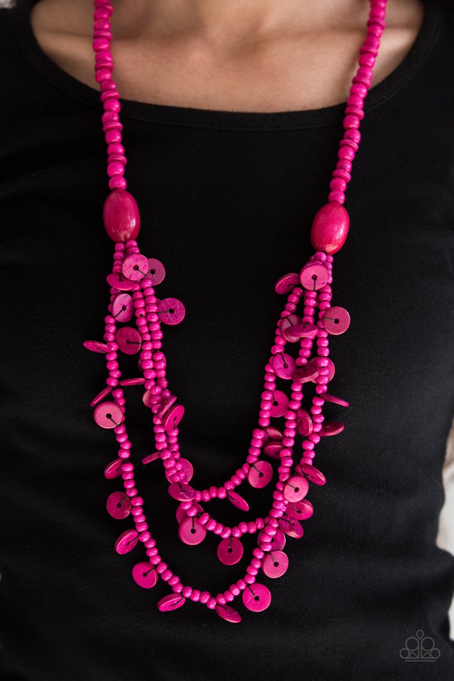 Paparazzi ♥ Safari Samba - Pink ♥ Necklace