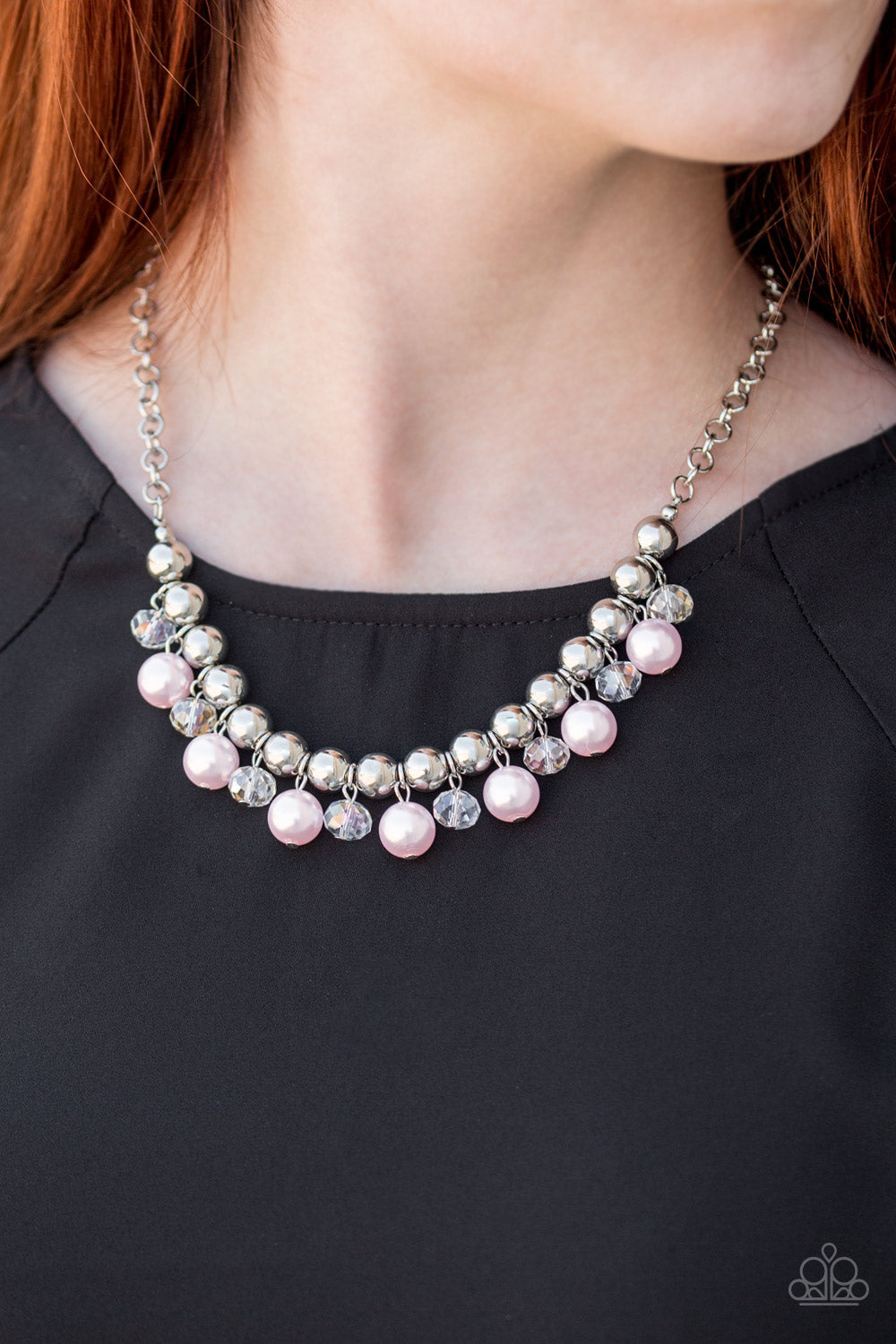 Paparazzi ♥ Power Trip - Pink ♥  Necklace