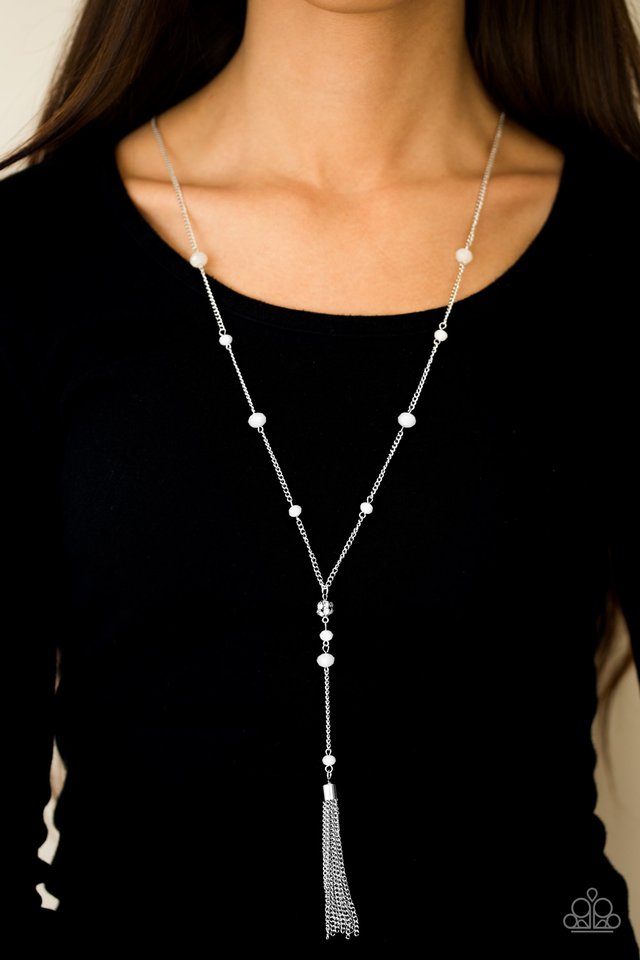 Paparazzi ♥ Out All Night - White ♥ Necklace